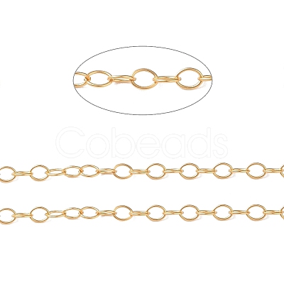 Non-Tarnish Brass Cable Chains CHC-M023-04G-1