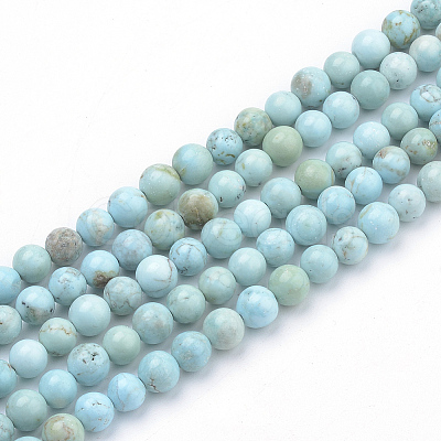 Synthetic Turquoise Beads Strands G-Q953-03-10mm-1