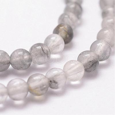 Natural Cloudy Quartz Beads Strands G-D840-69-4mm-1