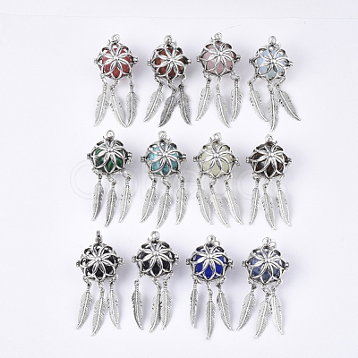 Alloy Cage Big Pendants G-S246-19-1