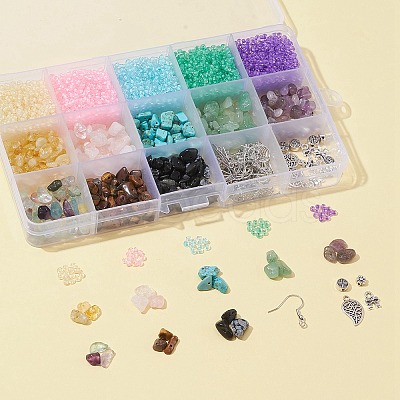 DIY Beaded Earring Bracelet Making Kit DIY-FS0002-63-1