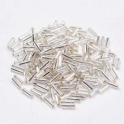 Glass Bugle Beads SEED-E001-6mm-21-1