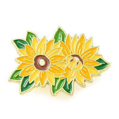 Flower Theme Enamel Pins JEWB-D024-01C-G-1