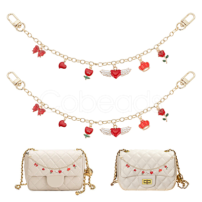 WADORN Valentine's Day Decorative Brass Bag Chain FIND-WR0006-67-1