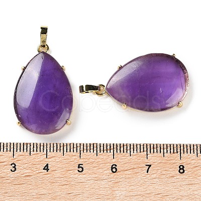 Natural Amethyst Pendants G-U002-01G-D-1