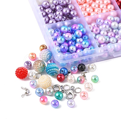 DIY Imitation Pearl Bracelet Necklace Making Kit DIY-FS0003-14-1