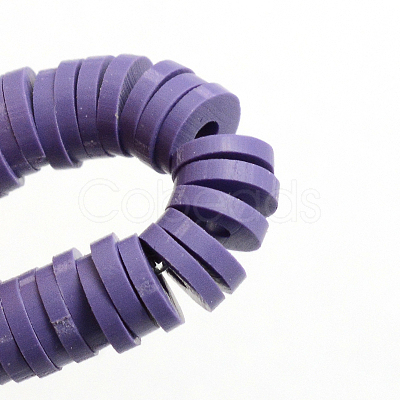 Handmade Polymer Clay Beads X-CLAY-R067-4.0mm-03-1