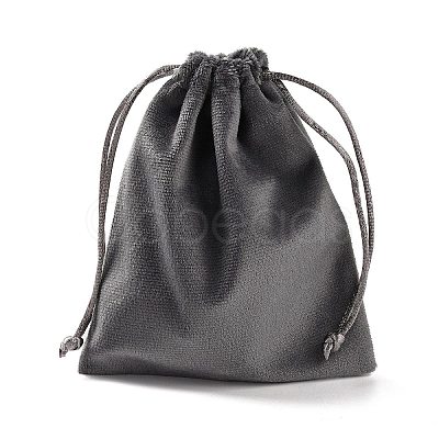 Velvet Jewelry Drawstring Storage Pouches ABAG-P013-02C-07-1