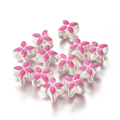 Alloy Enamel European Beads MPDL-R006-01-1