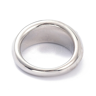 Tarnish Resistant 304 Stainless Steel Finger Rings RJEW-F115-04C-P-1