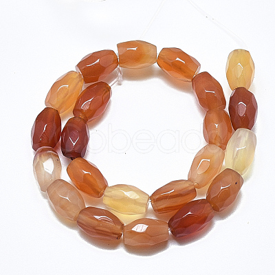 Natural Red Agate Beads Strands G-S357-A09-1