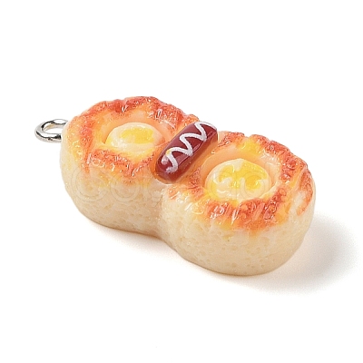 Resin Imitation Food Pendants FIND-U001-02C-1