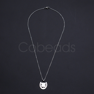 Non-Tarnish 201 Stainless Steel Pendants Necklaces NJEW-S105-JN716-45-1-1