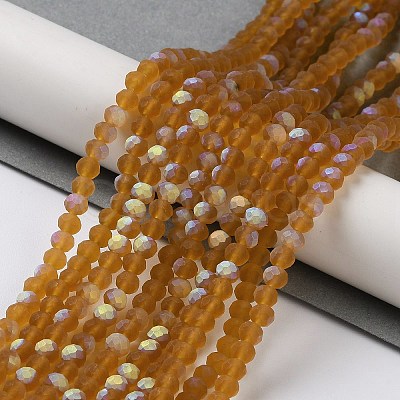 Transparent Glass Beads Strands EGLA-A044-T2mm-MB02-1