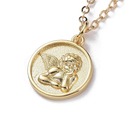 Brass Pendant Necklaces NJEW-JN02679-03-1