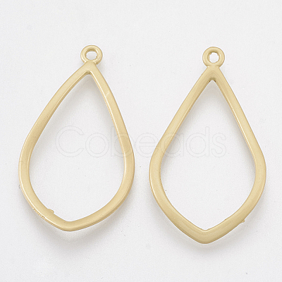 Smooth Surface Alloy Open Back Bezel Pendants X-PALLOY-S117-127-1