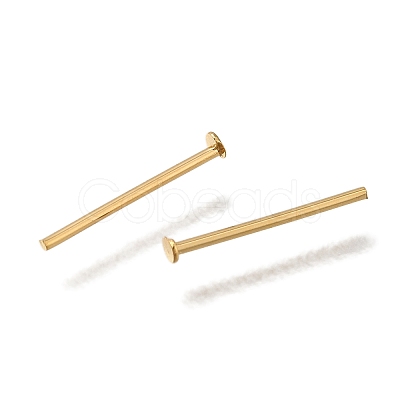 Brass Flat Head Pins KK-H502-01A-G-1