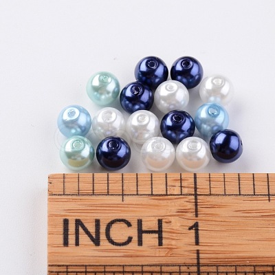 Glass Pearl Bead Sets HY-JP0001-02-C-1