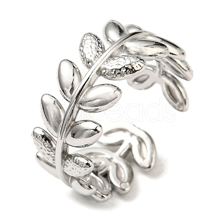 304 Stainless Steel Cuff Rings RJEW-E076-02P-1