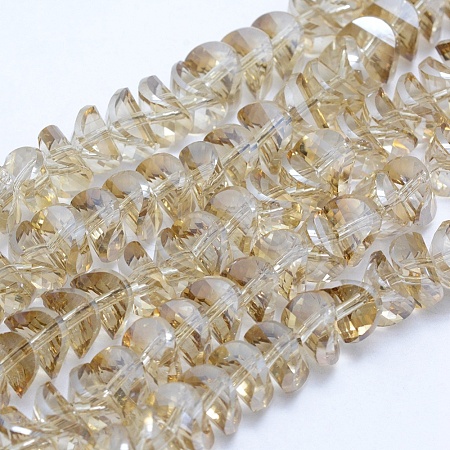 Electroplate Glass Beads Strands EGLA-G019-L-PL01-1