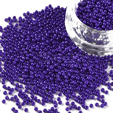 11/0 Grade A Baking Paint Glass Seed Beads X-SEED-N001-A-1010-1