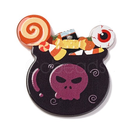 Halloween Theme Acrylic Pendants OACR-I010-01C-1