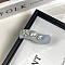 Wave Shaped Cloth & Iron Alligator Hair Clips for Women Girls, with Plastic Imitation Pearls, Light Steel Blue, 50x15mm