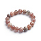 Natural Sunstone Stretch Bracelets, Round, 2-1/8 inch(5.3cm), Bead: 10.8~11.5mm