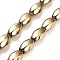 Synthetic Non-magnetic Hematite Beads Strands, Nickel Free & Lead Free, Long-Lasting Plated, Twist, Light Gold Plated, 12~12.5x8~8.5mm, Hole: 1.2mm, about 32pcs/strand, 16.14''(41cm)