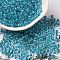 6/0 Transparent Colours Glass Seed Beads, Rondelle, Light Sea Green, 4x3mm, Hole: 1.4mm, about 7500pcs/pound