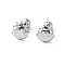 Non-Tarnish 304 Stainless Steel Ear Studs, Ladybug, Stainless Steel Color, 10x10mm