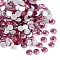 Glass Flat Back Rhinestone, Grade A, Back Plated, Faceted, Half Round, Rose, SS10, 2.7~2.8mm, 1440pcs/bag