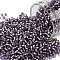 TOHO Round Seed Beads, Japanese Seed Beads, (39F) Silver Lined Frost Light Tanzanite, 11/0, 2.2mm, Hole: 0.8mm, about 1110pcs/bottle, 10g/bottle