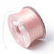 Special Coated Nylon Beading Threads for Seed Beads, Pink, 0.1mm, about 50yards/roll