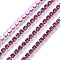 Electrophoresis Brass Rhinestone Strass Chains, Rhinestone Cup Chains, Rose, SS6.5, 2~2.1mm