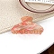 Stripe Theme Acrylic Claw Hair Clips, Salmon, 82mm