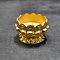 Alloy Candle Holders, Flower, Golden, 4x3.5cm