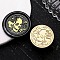 Golden Tone Wax Seal Brass Stamp Heads, for Wax Seal Stamp, Halloween Day Series, Skull, 25x14mm, Hole: 7mm