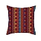 Boho Cloth Pillow Covers, Square Pillow Cases for Home Decor Living Room Bed Couch, Cerise, 450x450mm