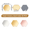 AHADERMAKER 60Pcs 3 Colors Acrylic Display Stands OACR-GA0001-13-2