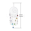 Woven Web/Net with Glass Round Pendant Decorations PW-WG61351-04-1