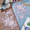 3D Flower Beading Polyster Embroidery Ornaments Accessories DIY-WH0622-001B-5