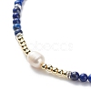 Natural Gemstone & Pearl Beaded Necklace for Women NJEW-JN03998-3