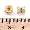 Brass Micro Pave Clear Cubic Zirconia Beads KK-P271-39A-06-3