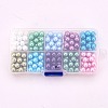 10 Color Eco-Friendly Pearlized Round Glass Pearl Beads HY-PH0004A-8mm-01-6