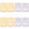 20Pcs 2 Colors 304 Stainless Steel Pendants STAS-SZ0003-11-1