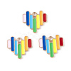 Rainbow Color Pride Alloy Enamel Pendants ENAM-K067-13-2