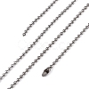 Tarnish Resistant 304 Stainless Steel Ball Chain Necklaces CHS-O005-B-1.5mm-3