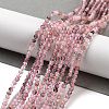 Natural Strawberry Quartz Beads Strands G-G140-D03-01-2