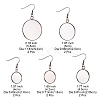 10Pcs 5 Size 304 Stainless Steel Earring Hooks STAS-YW0001-73-3